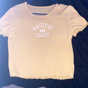 yellow crop top